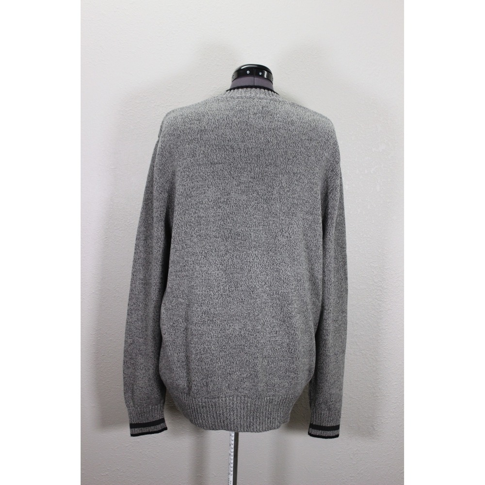 Eddie Bauer Crew Neck Sweater Men's XL Heather Gray Tight Knit Casual - Picture 3 of 11